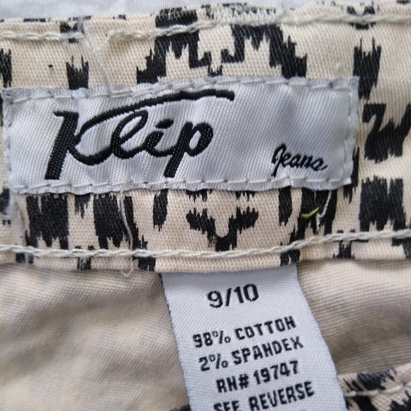 Klip Southwestern Aztec Tribal Print Straight Leg Jeans sz 9/10 EUC - Picture 4 of 4